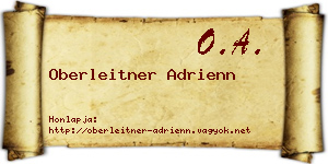 Oberleitner Adrienn névjegykártya